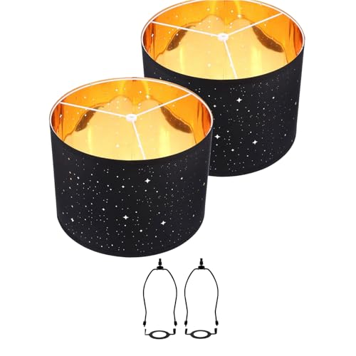 2 Set Stoff Ampshades Trägerhalterung Set Drum Lampshades Lampenrahmenunterstützung Für Hausleuchten Lampenschirme von XIAOQENAN