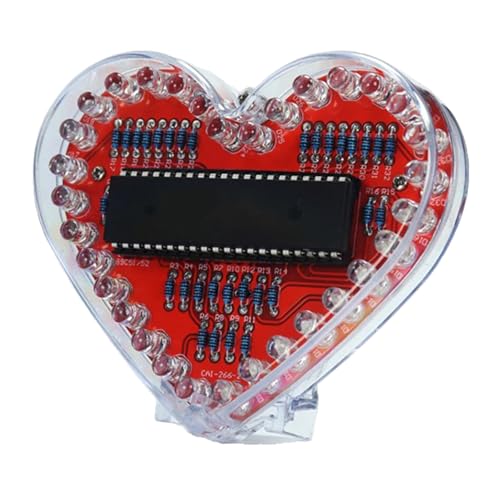 32 RGBS LED Herzform Zum Löten Von Kits Elektronik Lernsatz Für Schüler Und Handwerksbegeisterte Geschenkstudent Elektronik Löten Lernkit von XIAOQENAN
