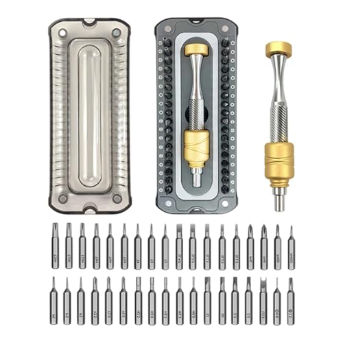 37 In 1 Magnetschraubendreher Set Mit Rotierenden Kappen Ergonomisch Elektrisches Reparaturwerkzeug Für Gläser Uhren Präzisionsschraubendreher Set von XIAOQENAN