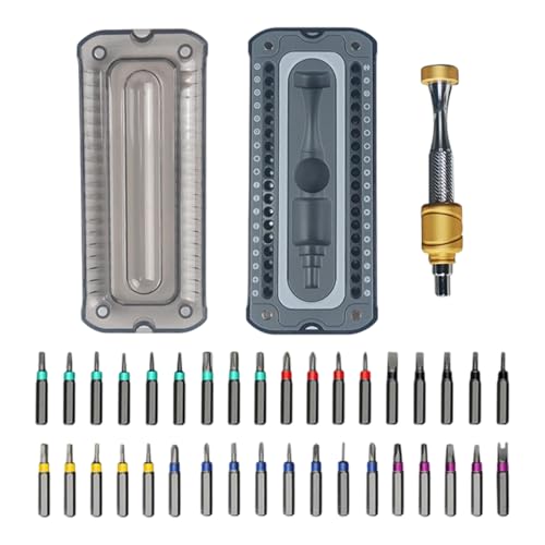 37 In 1 Magnetschraubendreher Set Mit Rotierenden Kappen Ergonomisch Elektrisches Reparaturwerkzeug Für Gläser Uhren Präzisionsschraubendreher Set von XIAOQENAN