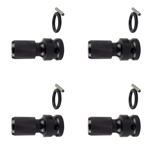 4pcs Socket Adapter 1/2 Zoll Quadratantrieb Zum 1/4 Zoll Hexagonalen Schnelllösungsschlüssel Adapter Für Schraubendreherbitschlüsselbitverlängerung von XIAOQENAN