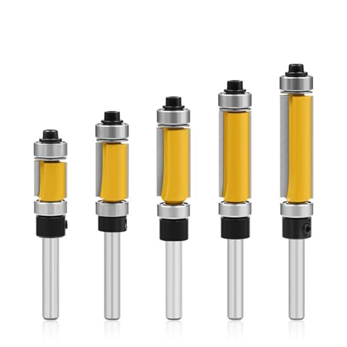 5/15 Pcs 1/4 Zoll Schaftlager Trimmschneiderholz Mahlen Mit Geraftem Cutter von XIAOQENAN