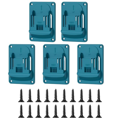 5pcs ABS Wandmontage Werkzeughalter Für 18 V Schnurgeräte Schnellinstallationssystem von XIAOQENAN