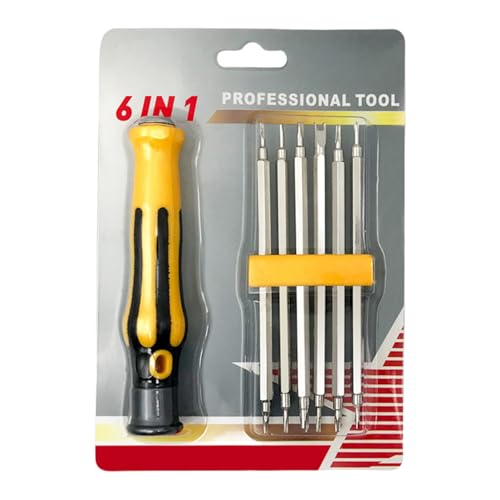 6 In 1 Doppelkopf Magnetisch Multifunktionales Haushaltsschraubendreher Set Für Reparatur Und Handwerksprojekte Für Haushaltselektronik. Professionelles Reparaturwerkzeug von XIAOQENAN