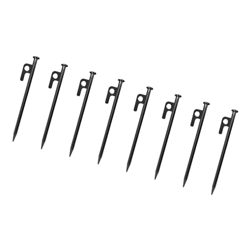 8pcs Outdoor Zelteinsätze Schwere Bodenanker Freien Freien Campingstifte Für Winddichtes Unterschlupf Setup Schnell Hängende Lochzelteinsätze von XIAOQENAN
