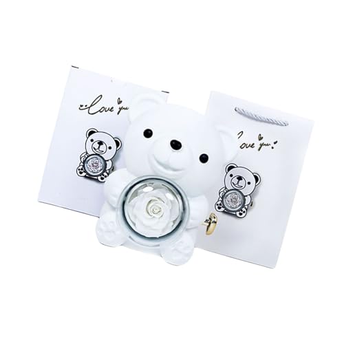 Bear Present Box Mit Einer Echt Konservierten Rose Plastik Romanze Perfekt Für Geburtstage Und Brautduschen Verschiedene Farbhochzeitsdekoration Bear Present Box Mit Einer Echt Konservierten Rose Plastik Romanze Perfekt Für Geburtstage Und Brautduschen Verschiedene Farbhochzeitsdekoration von XIAOQENAN
