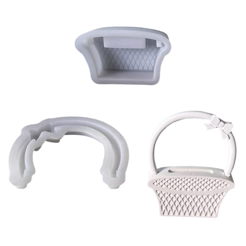 Dekorative Blumenkorb Silikongussform Stabil Für Gipsharzhandwerk Home Ornament Design Wiederverwendbares Silikon Crafting Schimmel von XIAOQENAN