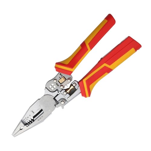 Drahtstreifenzange Mit Elektrizitätsmessung Elektrikerin 9-in-1 Multifunktional Drahtabstreifer Labor Labor Elektrikwerkzeug von XIAOQENAN
