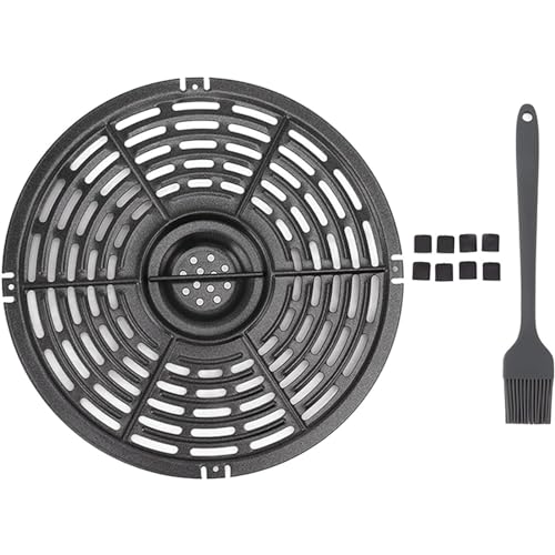 Durables Air Pans Plates Air Replacement Tray Air Accessory Part Round Grilling Pans Metal for Cooking von XIAOQENAN