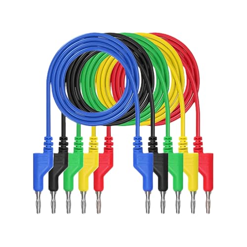 Flexible 4 Mm Messing Bananen Stecker Test Wire Bananenanschlusskabel Für Projekte Und Pädagogische Verwendung Projekt Mit Mehreren Farben Flexible 4 Mm Messing Bananen Stecker Test Wire Bananenanschlusskabel Für Projekte Und Pädagogische Verwendung Projekt Mit Mehreren Farben von XIAOQENAN