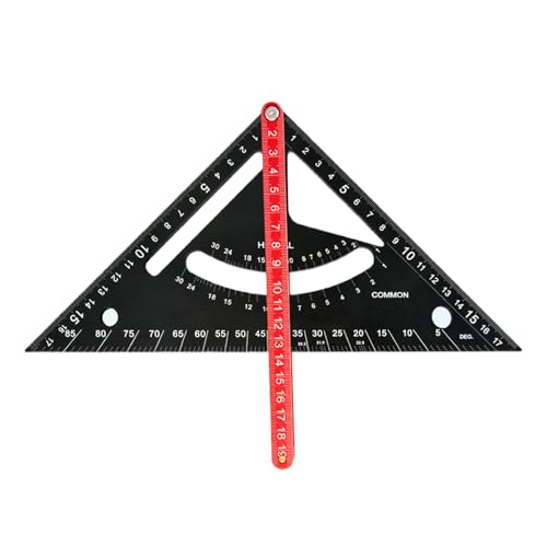 Multifunktionaler Rafter Square 7inch Dreiecks Carpentry Square Aluminium Rafter Quadrate Layout Werkzeug Triangular Lineal Metall Multifunktionaler Rafter Square 7inch Dreiecks Carpentry Square Aluminium Rafter Quadrate Layout Werkzeug Triangular Lineal Metall von XIAOQENAN