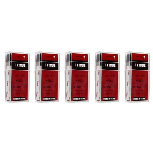 Packung Von 5 Mehrzweck Teststreifen Schnellergebnisse Set Testpapier Für Bodenwasserflüssigkeiten Säurealkali Testsäure Basis Indikatorstreifen Einfaches Tränendesign von XIAOQENAN