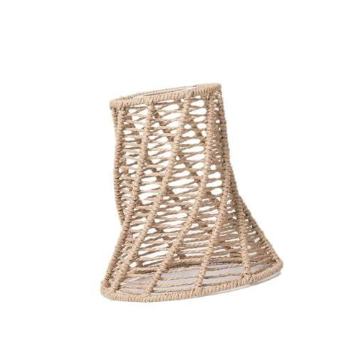 Rattan Lampshades Lid Deckel Hohlgewebe Licht LID Perfekt Für Verschiedene Innendekorationsstile Home Decor Lighting Teil von XIAOQENAN
