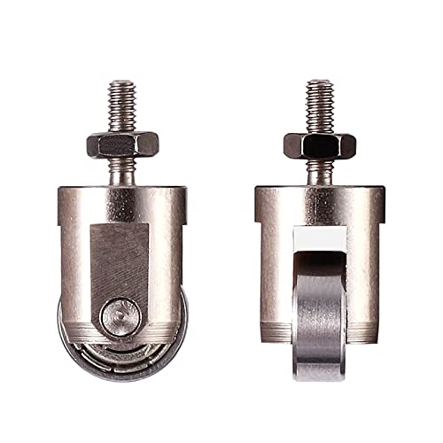 Rollenspitze für Räder mit 10 mm Durchmesser, M2,5-Gewinde, Edelstahl-Rollenspitze von XIAOQENAN