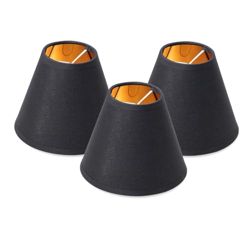 Set Von 3 Clips Lampenschirmen Elegante Lampenbezüge Stoff Textur Kronleuchtertöne Für Kronleuchtereleganzen Stoffleuchte von XIAOQENAN