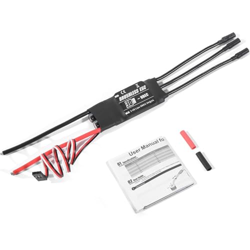 Stabiler Bürstener Elektronischer Geschwindigkeitsregler Bürstenloser Unterstützt Multiple Protect Für Hubschrauber Und Flugzeugmodellzubehör von XIAOQENAN