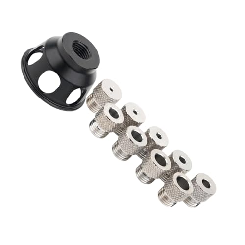 Vertikaler Holzbohrer Locator Set 2-10 Mm Aluminium Bohrerhülsen Präzisionsbohranleitung Für Schrankmacher Und Tischlerei Präzisionsloch Lochausrichtungshandbuch Für Holz von XIAOQENAN
