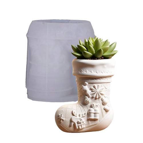 Weiche Feiertagsthema Blumentöpfe Silikonform Für Handgefertigte Harzgeschenke Pflanzgefäß Und Festliche Handwerksprojekte Multi Purpose von XIAOQENAN