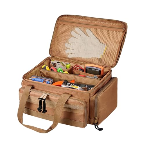 Werkzeugtasche Für Elektriker Große Kapazität Tragbar Mit Mehreren Taschen Für Industrie/Haushaltswartungs Hochleistungs Werkzeugorganisator Mit Mehreren Taschen von XIAOQENAN