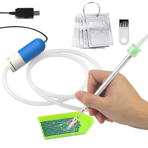 XIAOQENAN Ergonomische Edelsteine Malerei Stift Set USB Netzteil Einstellbare Saugregelung Geeignet Für Mehrere Edelsteine Form Sturdy Electric Pen. von XIAOQENAN