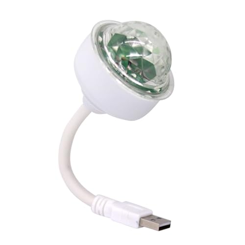 XIAOQENAN Multifunktional Rotierende Disco Glühbirnen Kristallkugel Effekt 6W Farbenfrohe Projektionsstufe Licht Für Und Ereignisbeleuchtung Automatisch Rotierende LED Projektorleuchte von XIAOQENAN