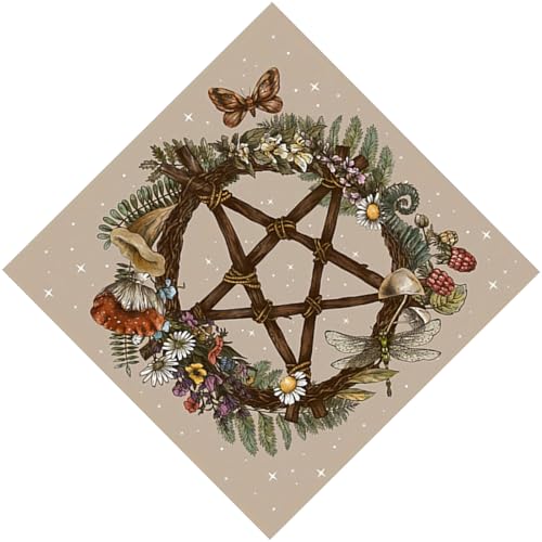 XIAOQENAN Tarot Tischdecke Altars Stoffstern Muster Astrologie Tischdecke Gotteskarten Karten Wandteppich Wanddekoration Sternmuster Tarotkarte Spiritueller Decktuch von XIAOQENAN