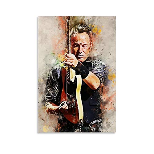 XIAOSHEN Bruce Springsteen Leinwand-Kunst-Poster und Wandkunstdruck, modernes Familienschlafzimmer, 60 x 90 cm von XIAOSHEN