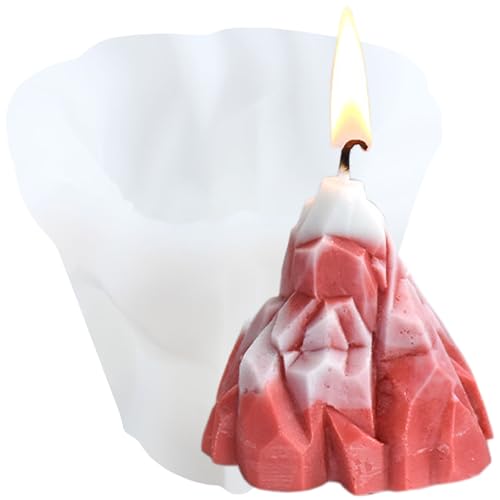 XIAOSHUI Eisberg Kerze Form Eisberg Kerze Silikonformen Eisberg Harz Gießen Form für Kerze Home Decorate Form Kerze machen Form Aromatherapie Gips Kerzen Lehm Handwerk von XIAOSHUI