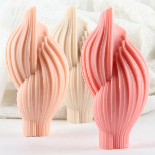 XIAOSHUI Muschelform Muschel Kerzenform Geometrische Kerzenform Muschel Silikonformen Muschel Harz Gießformen Für Kerzenherstellung Kerzen Heimdekoration Form Aromatherapie Gips Wachs Kerzen Harz Ton von XIAOSHUI