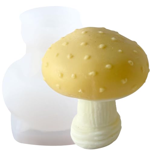 XIAOSHUI Pilz Kerzenform Pilz Kerzen Silikonformen Pilz Harz Gussform Für Kerzen Heimdekorationsform Kerzenherstellungsform Aromatherapie Gipskerzen Tonbasteln von XIAOSHUI
