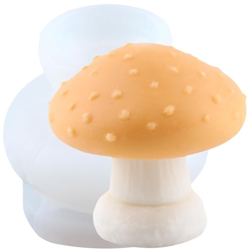 XIAOSHUI Pilz Silikon Kerzenformen Pilz Kerzenform Pilz Harz Gussform Für Kerzen Heimdekorationsform Kerzenherstellungsform Aromatherapie Gipskerzen Tonbasteln von XIAOSHUI