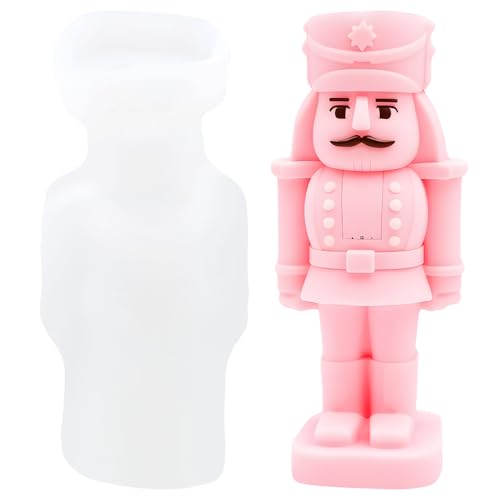 XIAOSHUI Soldiers Candle Mold Soldiers Resin Casting Silicone Mold for Candle Making Aromatherapy Candles Gypsum Clay Craft Candle Home Decorate von XIAOSHUI