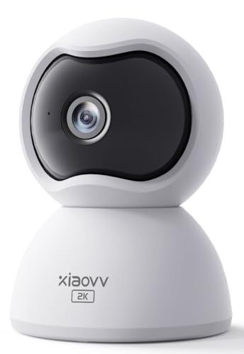 XIAOVV 4MP Überwachungskamera für den Innenbereich,Nachtsicht, Bewegungserkennung, Zwei-Wege-Audio,360 Grad Kamera Überwachung Innen,Hunde Kamera mit APP XIAOVV 4MP Überwachungskamera für den Innenbereich,Nachtsicht, Bewegungserkennung, Zwei-Wege-Audio,360 Grad Kamera Überwachung Innen,Hunde Kamera mit APP von XIAOVV
