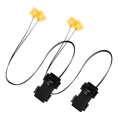 Energiesparende LED Leuchtende Totenkopfaugen: Halloween-Schreckdekoration mit Timer, langlebig – ideal für Masken, Kürbisse, Grabsteingegenstände, schaurige Innen- & Außendekoration von XIAOXIAOYU