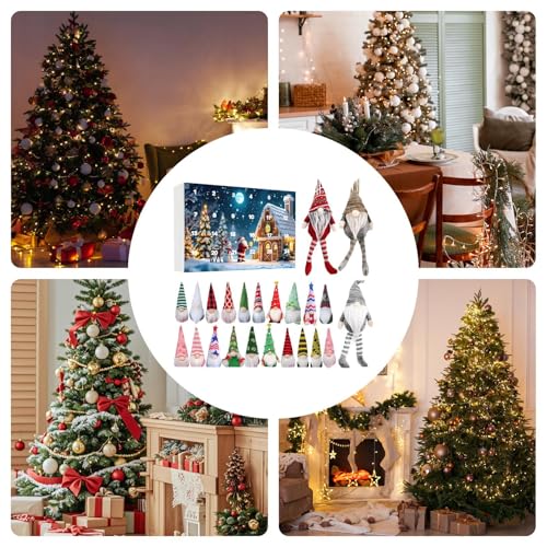 Weihnachten 2025, 24 Tage Weihnachten mit Zwergenelement für Party Tisch Mittelstück Desktop Kaminsims Winter Mädchen Weihnachten 2025, 24 Tage Weihnachten mit Zwergenelement für Party Tisch Mittelstück Desktop Kaminsims Winter Mädchen von XIAOXIAOYU