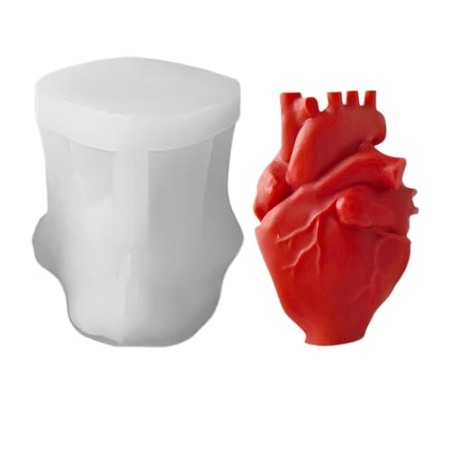 XIAOXIAOYU 3D Menschliches Herz Schokoladenform - Handgefertigte 3D Menschliches Herz Puddingformen | Einfache Entformung Für Torten Deko Seife Zement Dessert XIAOXIAOYU 3D Menschliches Herz Schokoladenform - Handgefertigte 3D Menschliches Herz Puddingformen | Einfache Entformung Für Torten Deko Seife Zement Dessert von XIAOXIAOYU
