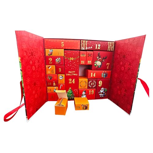 XIAOXIAOYU Adventskalender,Adventszähler Dekoration Für Weihnachten | 24 Tage Sammelbox Bedruckt Für Erwachsene Kinder Küche Haus Party XIAOXIAOYU Adventskalender,Adventszähler Dekoration Für Weihnachten | 24 Tage Sammelbox Bedruckt Für Erwachsene Kinder Küche Haus Party von XIAOXIAOYU
