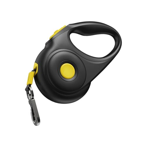 XIAOXIAOYU Ausziehbare Hundeleine - Halbautomatischer Sperrmechanismus Ausziehbare Leine,Sicherheitsausrüstung Für Training, Joggen, Camping & Spazieren Bis 75 Kg Rassen von XIAOXIAOYU