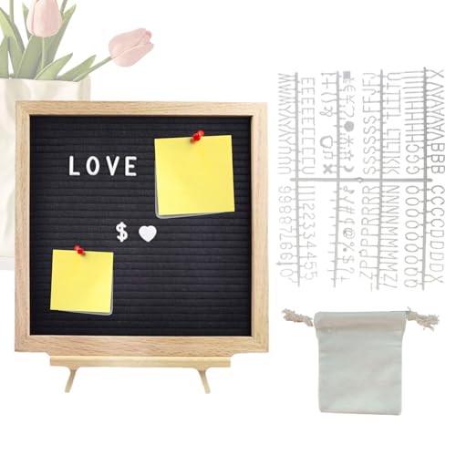 XIAOXIAOYU Buchstabenbrett - Holz Filz Tisch Schreibtafel,Veränderbare Tafel Für Schule Kindergarten Restaurant Hochzeit Abschlussfeier XIAOXIAOYU Buchstabenbrett - Holz Filz Tisch Schreibtafel,Veränderbare Tafel Für Schule Kindergarten Restaurant Hochzeit Abschlussfeier von XIAOXIAOYU