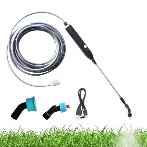 XIAOXIAOYU Elektrische Sprühstange,Type-C Ladbarer Teleskop Bewässerungsstiel Für Rasen Und Garten - Leichter Stiel Zur Bewässerung Von Rasen Gemüse Blumen von XIAOXIAOYU