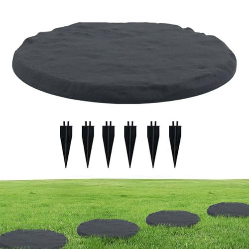 XIAOXIAOYU Garten Trittsteine Set | Weggestaltung Garten Deko - Set mit Bodenhaken für Garten Terrasse Pool Spielplatz Grab Außenbereich Pfad Zierde XIAOXIAOYU Garten Trittsteine Set | Weggestaltung Garten Deko - Set mit Bodenhaken für Garten Terrasse Pool Spielplatz Grab Außenbereich Pfad Zierde von XIAOXIAOYU