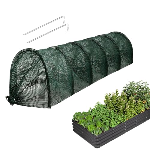 XIAOXIAOYU Gewächshaus Für Den Garten | 2 in 1 Gewächshausbogen Kleines Netztunnelgewächshaus | Tragbare Schutzhaube Reihenabdeckungen Sonnenschutz Gartenzubehör für Balkone Terrassen Gartenbeete von XIAOXIAOYU
