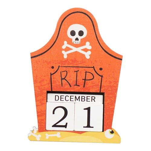 XIAOXIAOYU Halloween-Countdown - 2025 Halloween Holz Kalender - Universell Festliche Adventsdekoration Für Arbeitsplatz Klassenzimmer Jugendliche Erwachsene XIAOXIAOYU Halloween-Countdown - 2025 Halloween Holz Kalender - Universell Festliche Adventsdekoration Für Arbeitsplatz Klassenzimmer Jugendliche Erwachsene von XIAOXIAOYU
