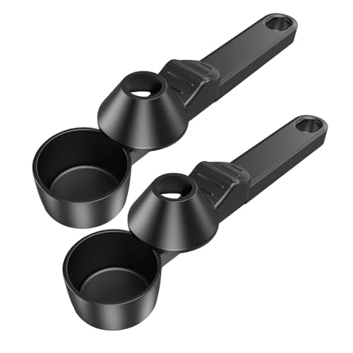 XIAOXIAOYU Kaffee-Messlöffel – Löffel für gemahlenen Kaffee mit Trichter, wiederverwendbarer, verstellbarer Pulverlöffel für Teeshop, Küche, Vorbereitung, Reisen, Café XIAOXIAOYU Kaffee-Messlöffel – Löffel für gemahlenen Kaffee mit Trichter, wiederverwendbarer, verstellbarer Pulverlöffel für Teeshop, Küche, Vorbereitung, Reisen, Café von XIAOXIAOYU