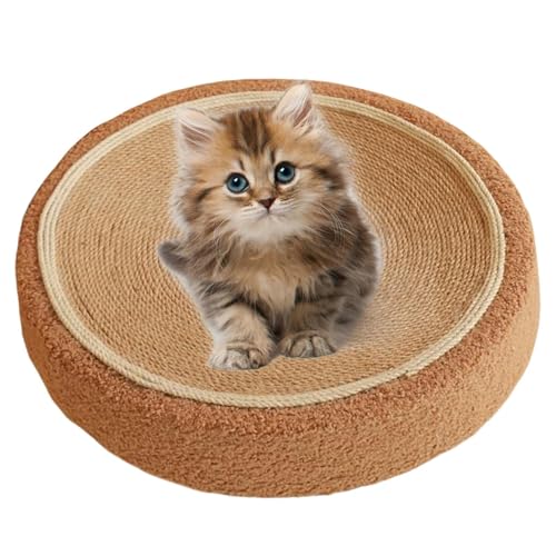 XIAOXIAOYU Kratzbrett Rund - Sisal Kratzmatte für Kätzchen | Kratzspielzeug Möbelschutz Katzenlounge Bett Verhindert Möbelschäden XIAOXIAOYU Kratzbrett Rund - Sisal Kratzmatte für Kätzchen | Kratzspielzeug Möbelschutz Katzenlounge Bett Verhindert Möbelschäden von XIAOXIAOYU