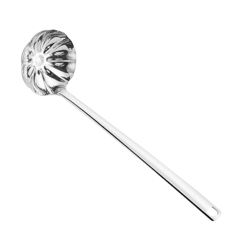 XIAOXIAOYU Langer Suppenlöffel, Edelstahl -Suppe Löffel - Suppenkochlöffel für Küche | Hitzebeständige Rüschenkelle Ergonomisches Griff Utensil für zu Hause und kommerzielle Nutzung von XIAOXIAOYU