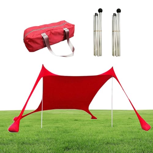 XIAOXIAOYU Strandzelt,UPF50+ Familiensonnenenschutz | Tragbarer Sonnenschutz Für Outdoor Aktivitäten Familienausflug Camping Picknick von XIAOXIAOYU
