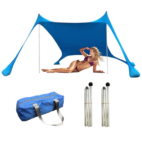 XIAOXIAOYU Strandzelt,UPF50+ Sonnenschutz - Winddichtes Atmungsaktives Strandzelt für Sport Festival Park Picknick Angeln Outdoor Camping Familienausflug Urlaub von XIAOXIAOYU