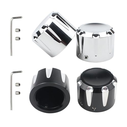 XIAOXIAOYU Vorderachsmutterabdeckungen, Achsabdeckung - 2X Achsmutterkappe Motorrad Bolzenabdeckung | Dekorative Motor-Vorderachsabdeckung, Fahrzeug-Außendekoration für Motorradreisen von XIAOXIAOYU