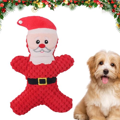 XIAOXIAOYU Weihnachten quietschendes Plüsch-Hundespielzeug | Süßes quietschendes Hundespielzeug,Interaktives, gehirnstimulierendes Spielzeug zum und Apportieren, niedliches XIAOXIAOYU Weihnachten quietschendes Plüsch-Hundespielzeug | Süßes quietschendes Hundespielzeug,Interaktives, gehirnstimulierendes Spielzeug zum und Apportieren, niedliches von XIAOXIAOYU